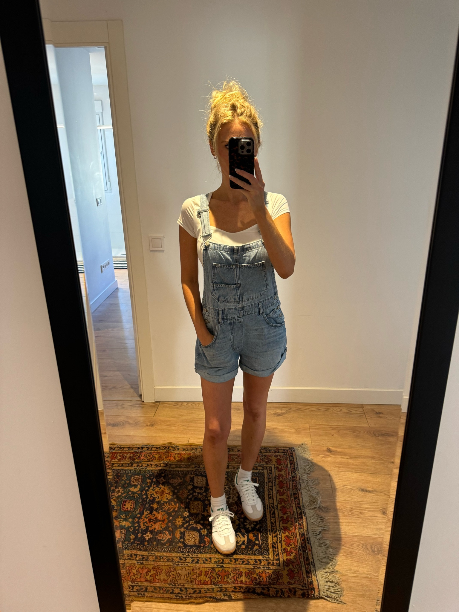 My most favorite overall shorts. I have them in a different wash too. 

Adidas sambas 

#LTKShoeCrush #LTKFindsUnder100 #LTKTravel