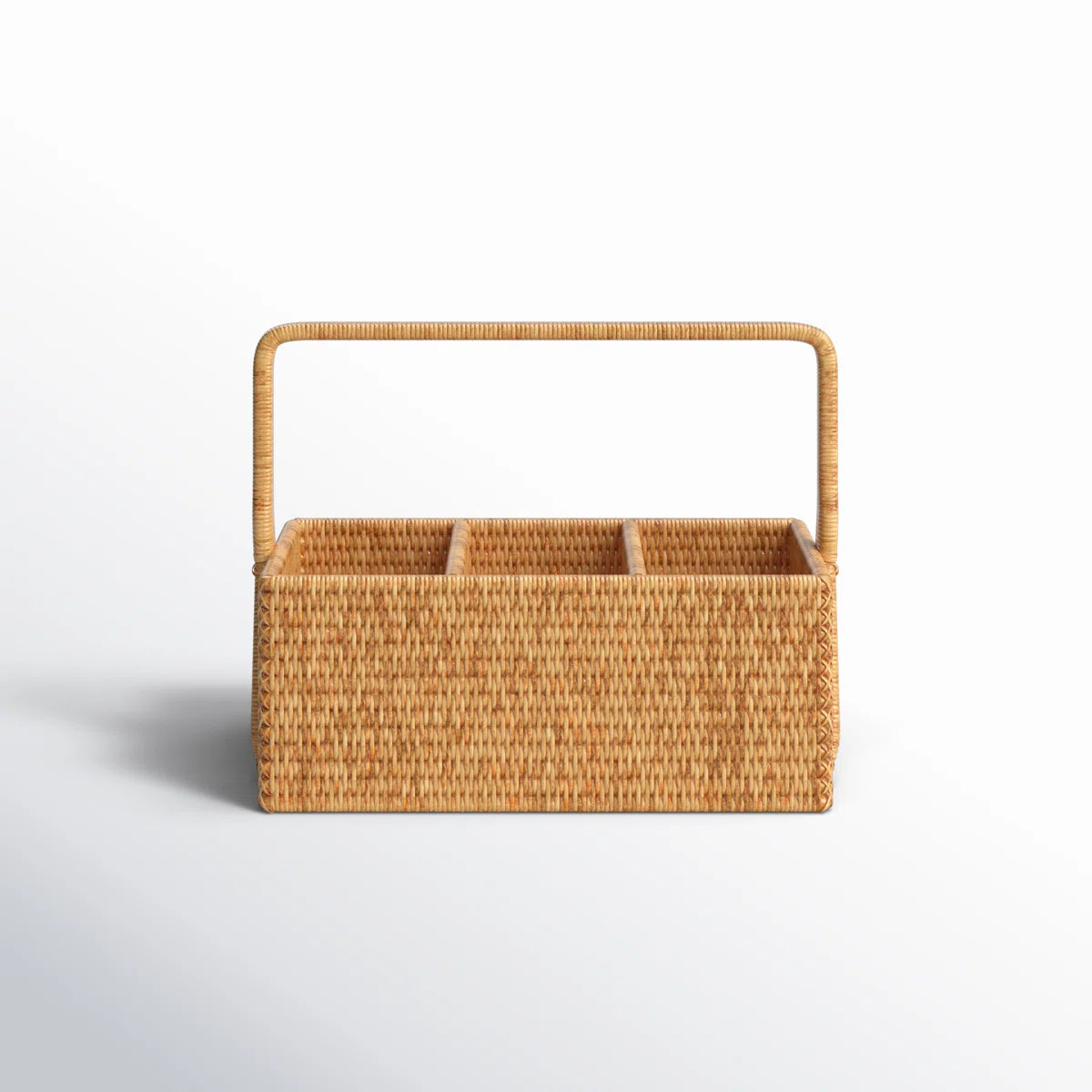 Camden Rattan Rectangle Flatware Caddy | Wayfair North America