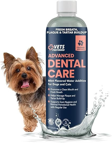 Dog Breath Freshener & Water Additive for Dental Care – Fights Bad Breath, Removes Tartar & Pla... | Amazon (US)
