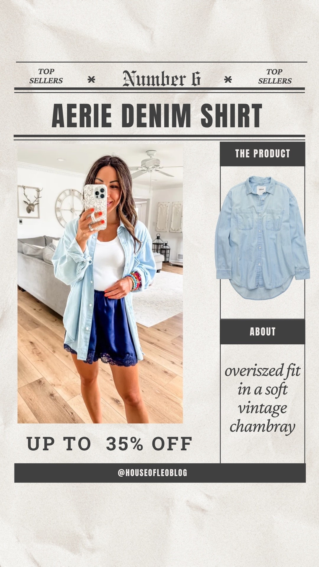 Wearing small denim shirt. Could’ve done XS. Chambray shirt

#LTKSaleAlert #LTKOver40