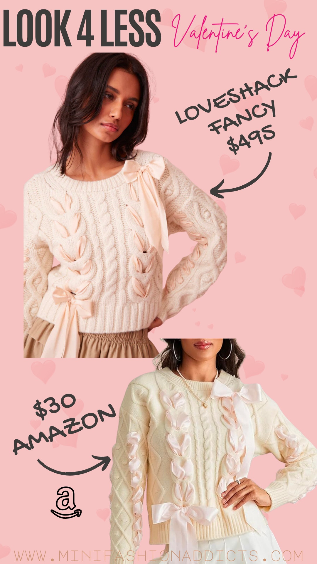 Valentines Day outfit. Now Ribbon sweater. 

#LTKfindsunder50 #LTKsalealert #LTKstyletip