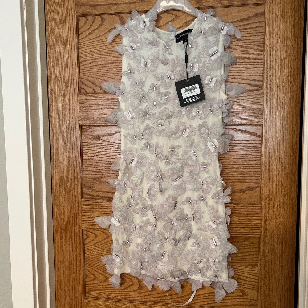 Cynthia Rowley Ivory Bridal Butterfly Rhinestone Dress NWT $725 | Poshmark