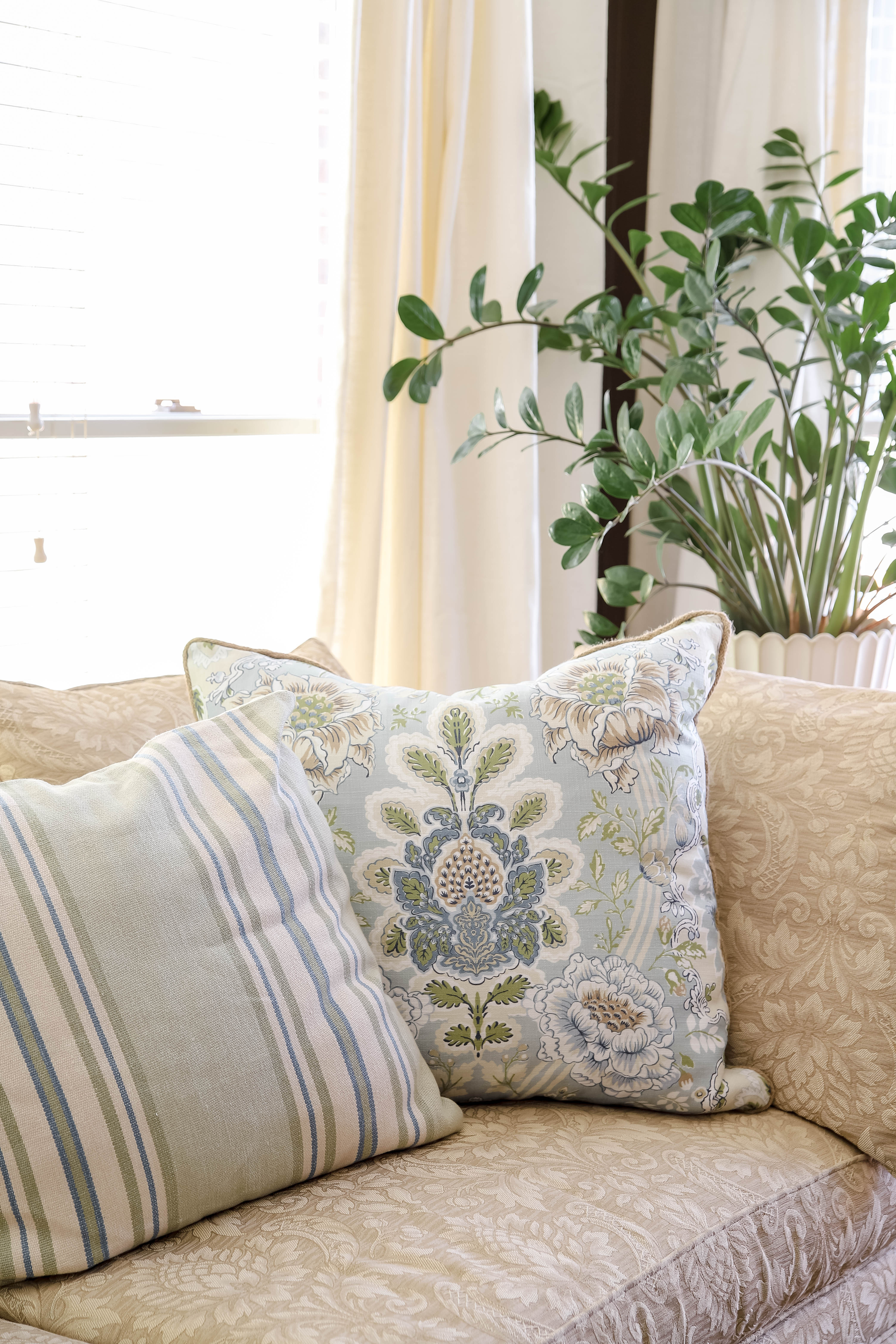 These throw pillows in my bedroom are the perfect addition for spring (or any time of the year)! 

 #LTKSeasonal #LTKHome