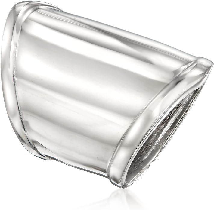 Ross-Simons Sterling Silver Wide Polished Ring | Amazon (US)