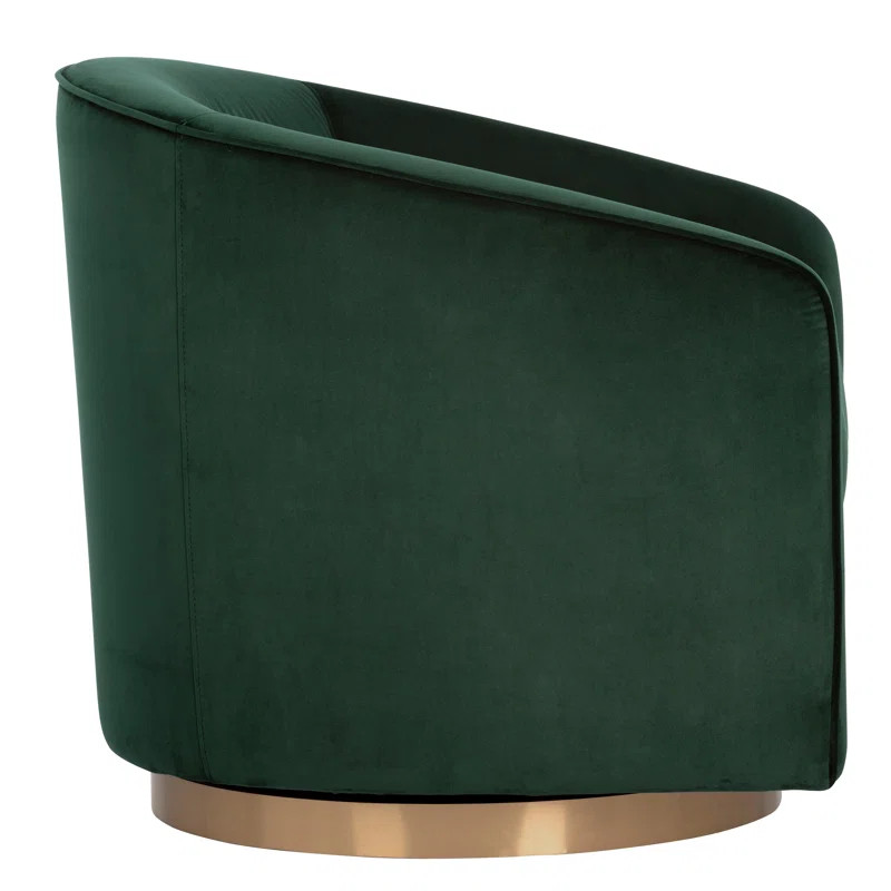 Kori 30'' Wide Velvet Swivel Armchair | Wayfair North America
