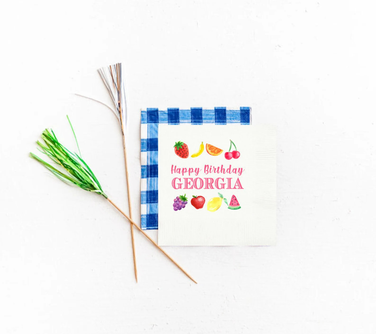 Fruit birthday napkins, Fruit themed birthday, Fruity birthday, Fruit birthday favor, Fruit birth... | Etsy (US)