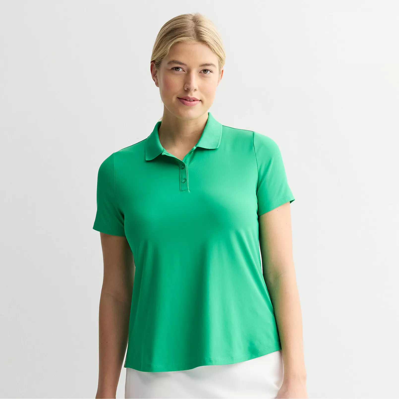 Women's Tek Gear® Sport Gear Short Sleeve Buttoned Polo | Kohl's