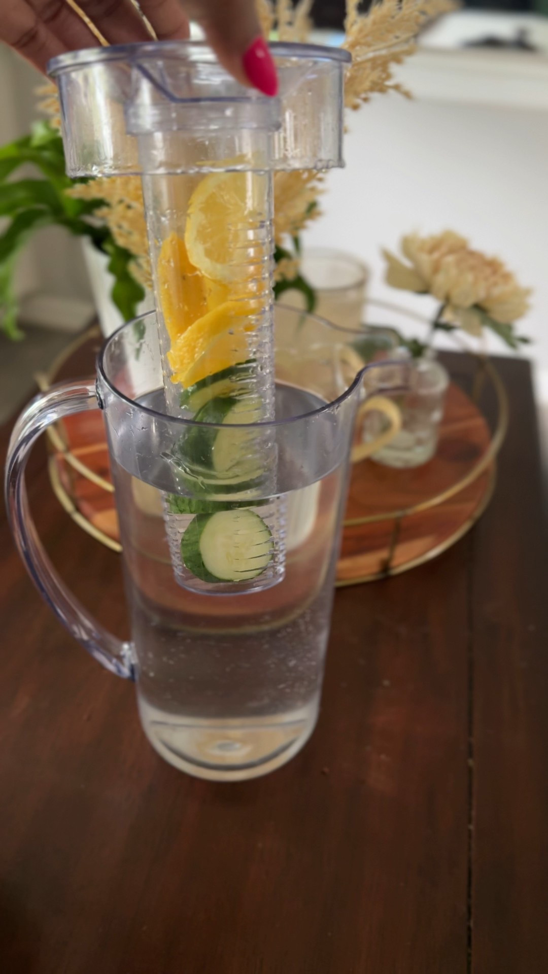 This infusion pitcher has helped me drink so much more water! I fill it with fruits daily and it helps give it a kick! 
It’s also only $20!! 
I’ve had it for years and love it.




Kitchen essential, kitchen appliances, health items, health and wellness 

#LTKHome #LTKFindsUnder50 #LTKSaleAlert