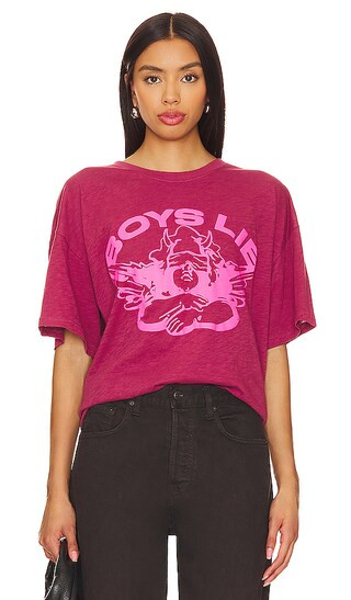 Boyfriend Tee in Red | Revolve Clothing (Global)