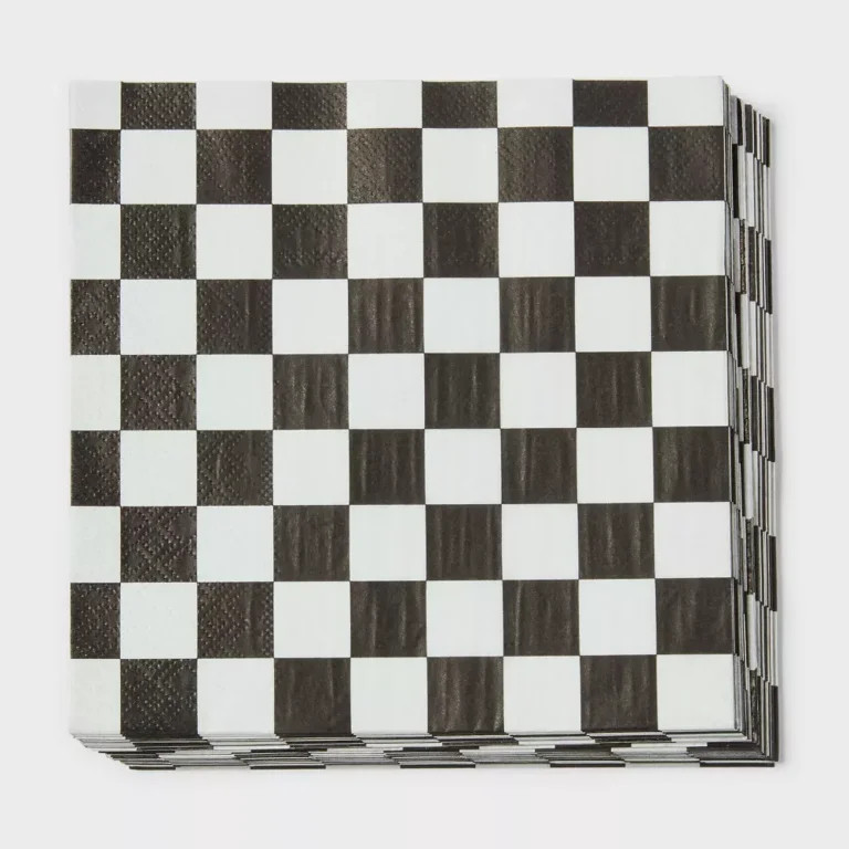 Checkered Print Lunch Napkin 30ct | Walmart (US)
