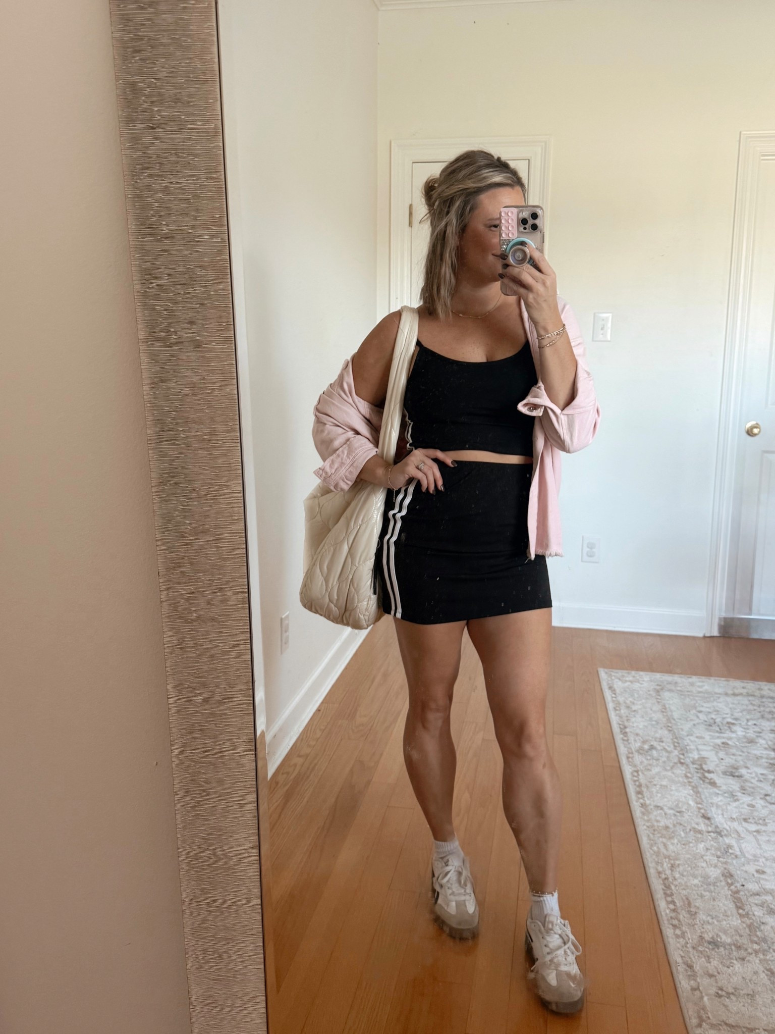 headed to the spa bc it’s my bday weekend 🙌🏼 this set is less than $20 y’all !! I have it in red too. Stretchy in all the right places 😂 yall snag it before it’s gone! 

#LTKActive #LTKStyleTip #LTKFindsUnder50