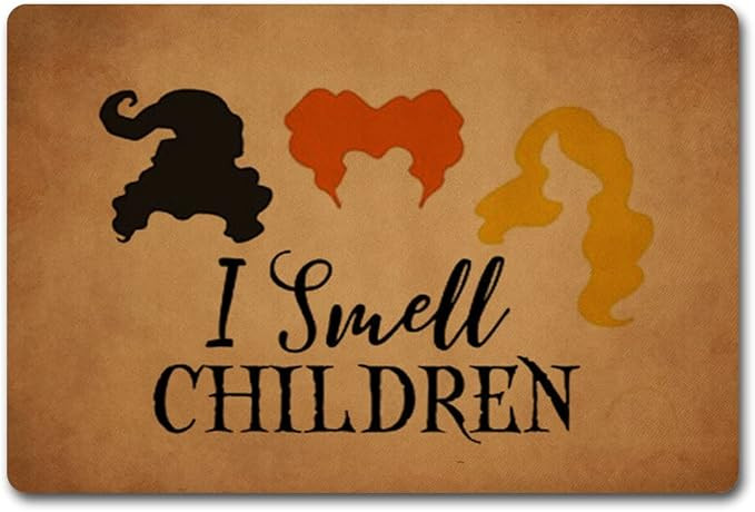 Funny Welcome Doormat Indoor Decor Halloween Doormat Halloween Decor I Smell Children Hocus Pocus... | Amazon (US)