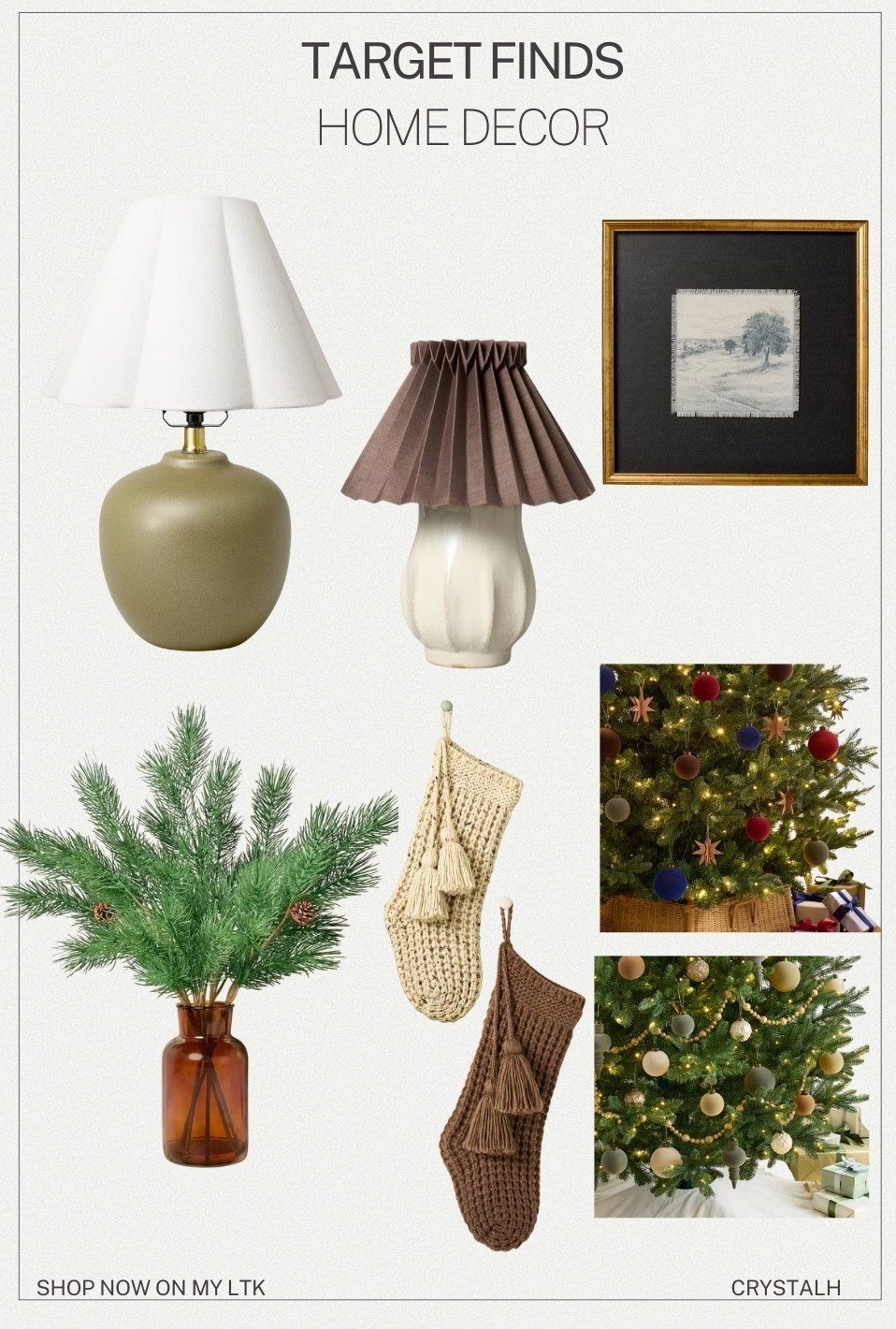 Grabbed a few new Christmas decor pieces from target today and a couple of other cute decor finds. 

#LTKHome #LTKFindsUnder50 #LTKSeasonal