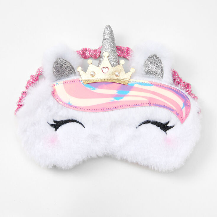 Princess Unicorn Sleeping Mask - White | Claire's (US)