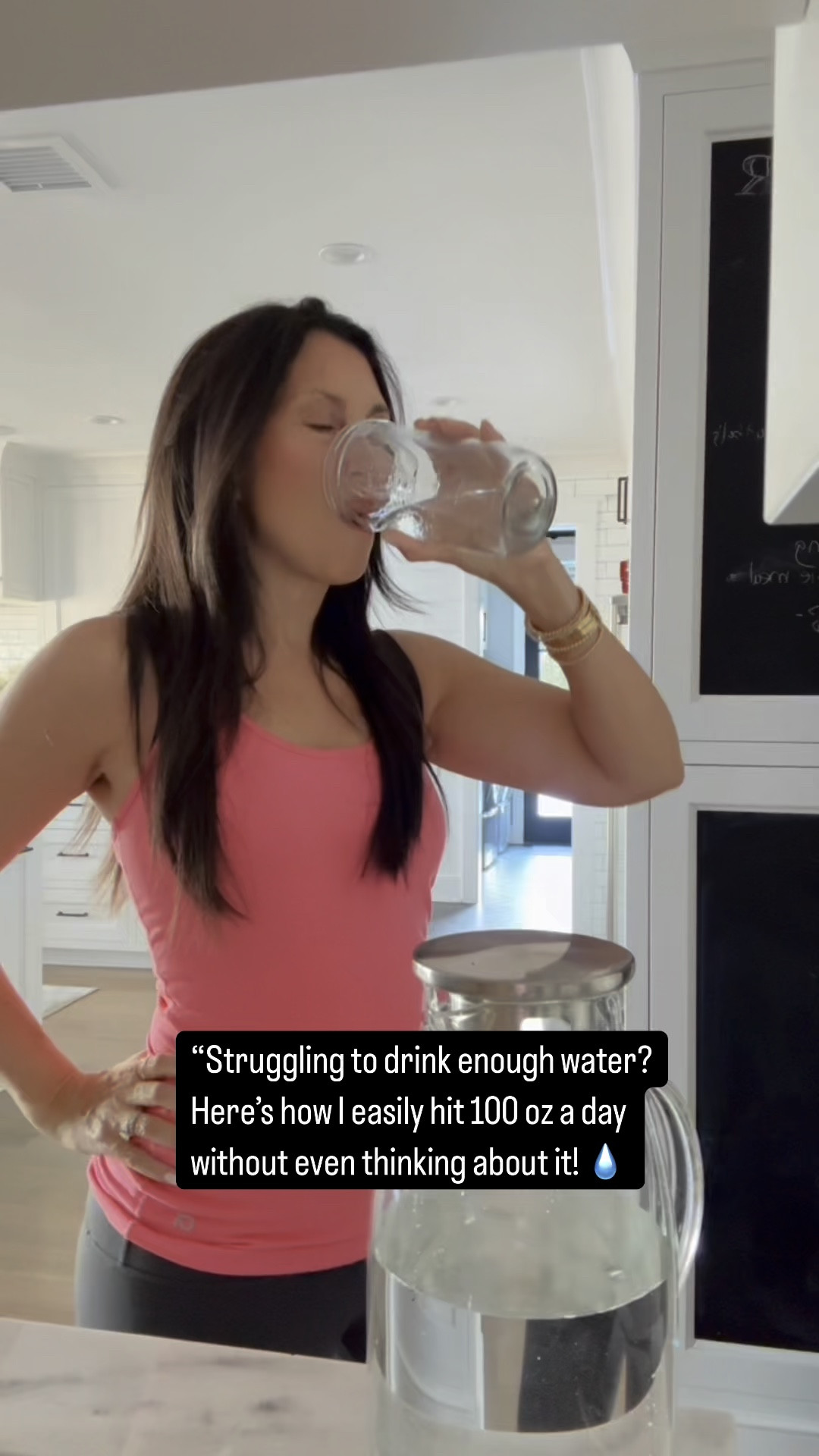 Struggling to drink enough water? Here’s how I easily hit 100 oz a day without even thinking about it! 💧 With this 100 ounce glass pitcher #HydrationMadeEasy #HealthyHabits 

#LTKActive #LTKFitness
