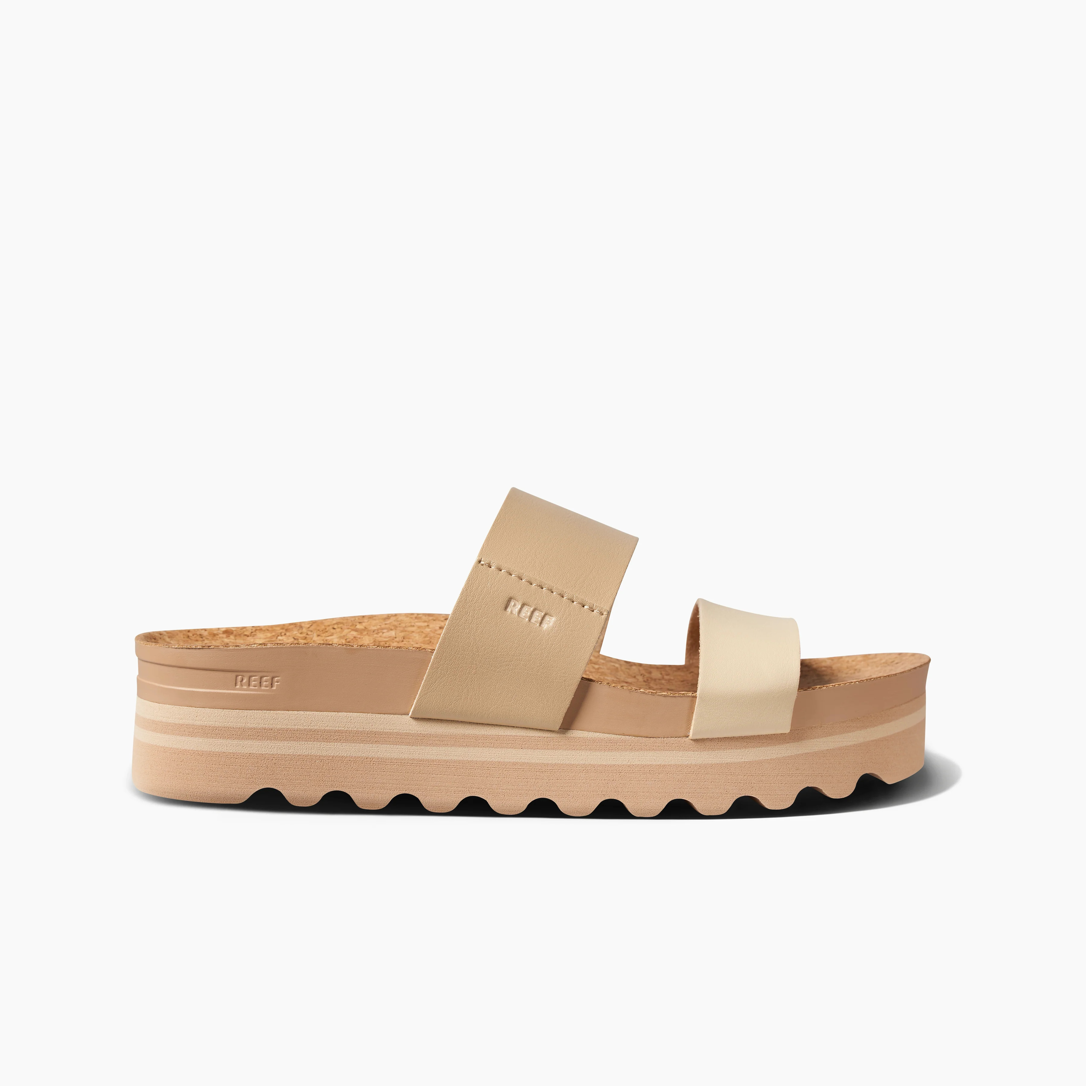 Women's Cushion Vista Hi Slides in Espresso Duo | REEF® | Reef