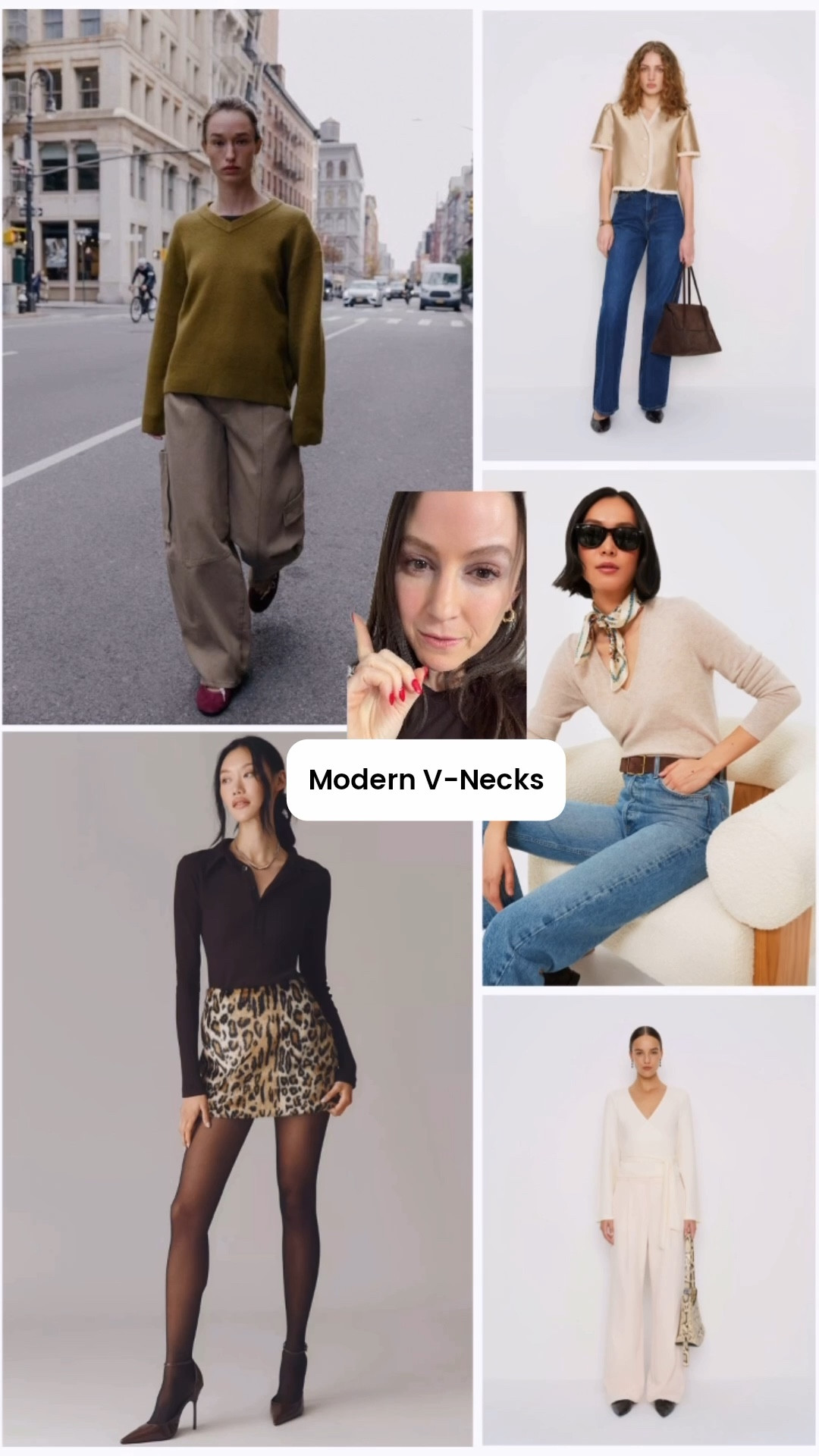 Modern V-Necks explained and linked below 