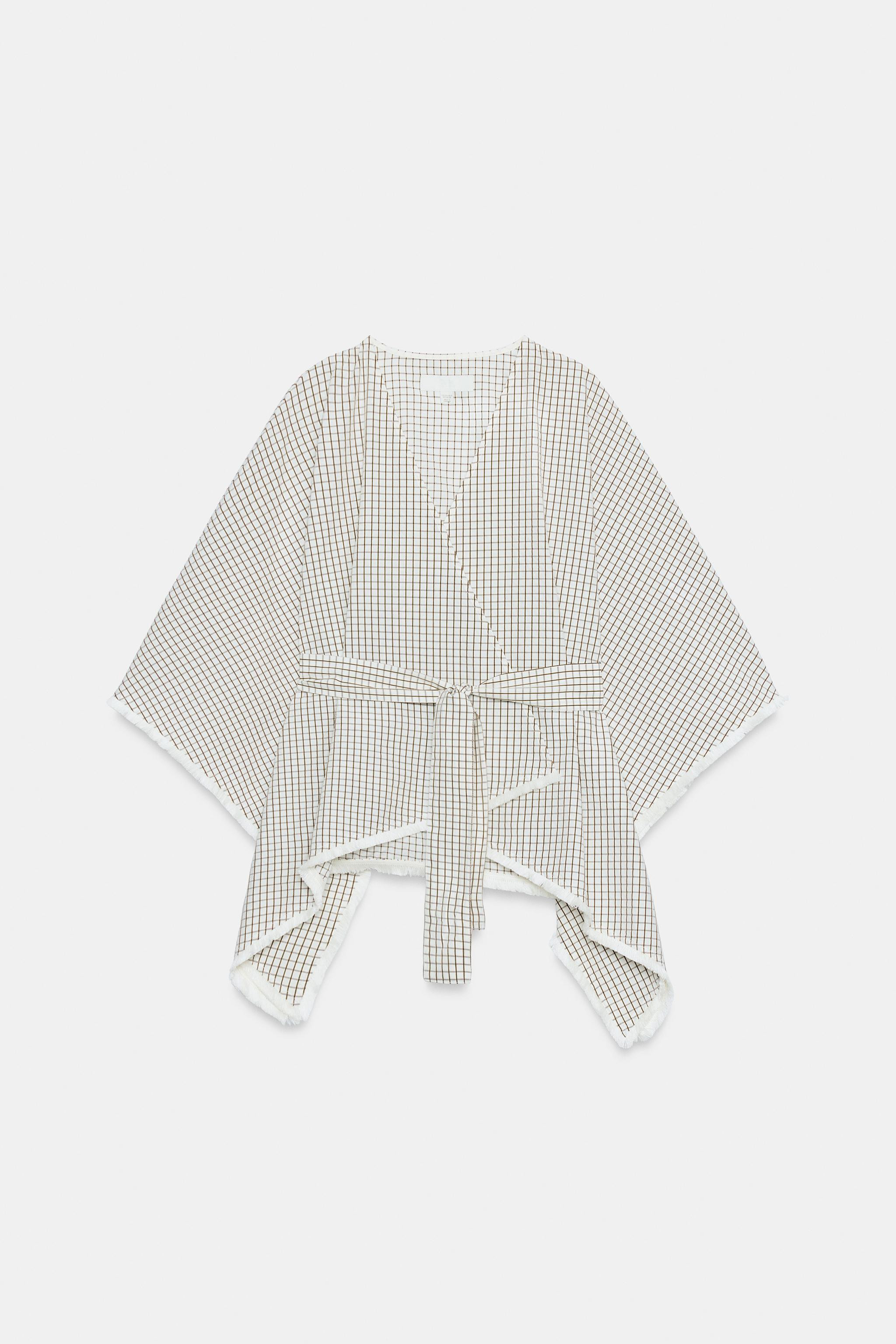 FRAYED CHECK WAISTCOAT | Zara UK