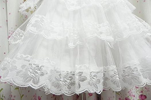 3-Layered Gothic Layered Ruffled Luxury Vintage Rockabilly Petticoat Crinoline Underskirt | Amazon (US)