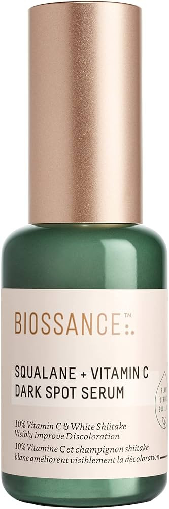 Biossance Squalane + Vitamin C Dark Spot Face Serum – 10% Vitamin C Serum & White Shiitake – ... | Amazon (US)