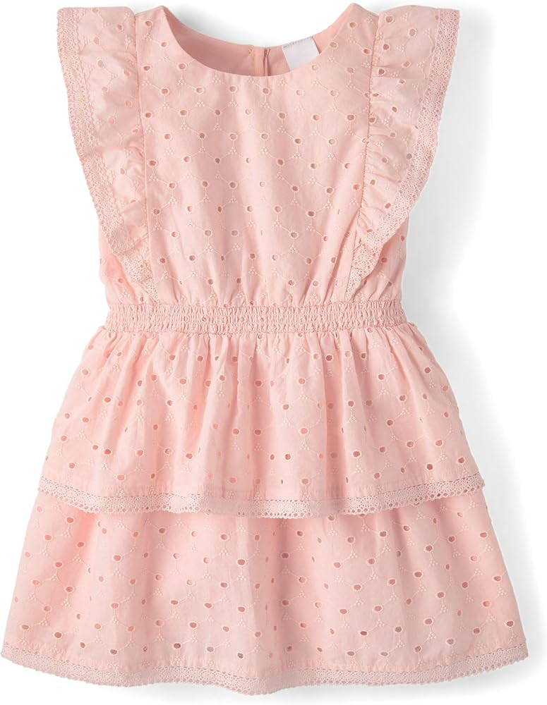 Gymboree Girls' and Toddler Short Sleeve Tiered Dresses | Amazon (US)