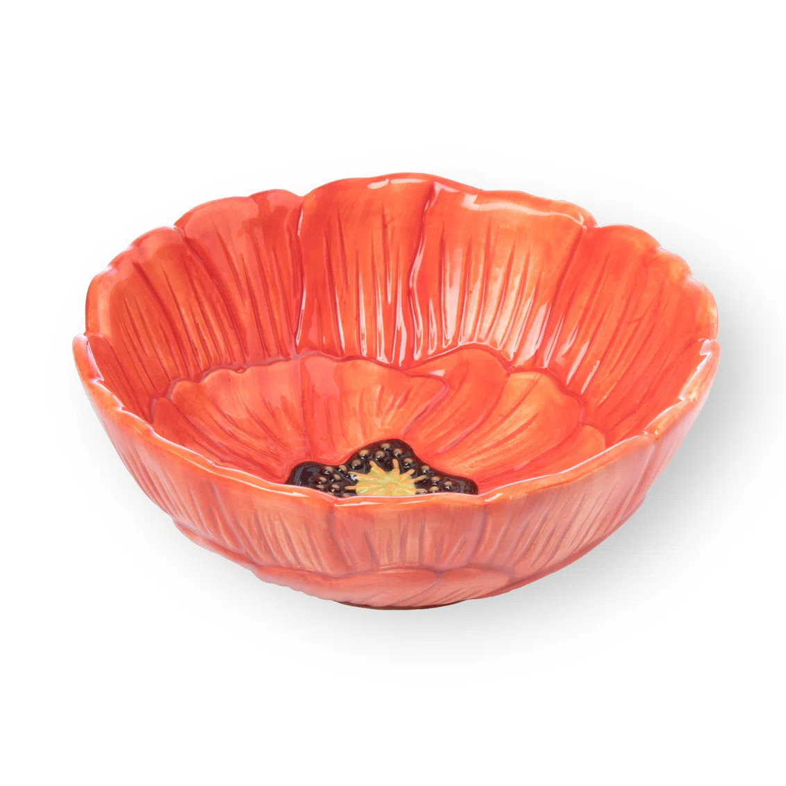 Pink Poppy Flower Dessert Bowl | Wayfair North America