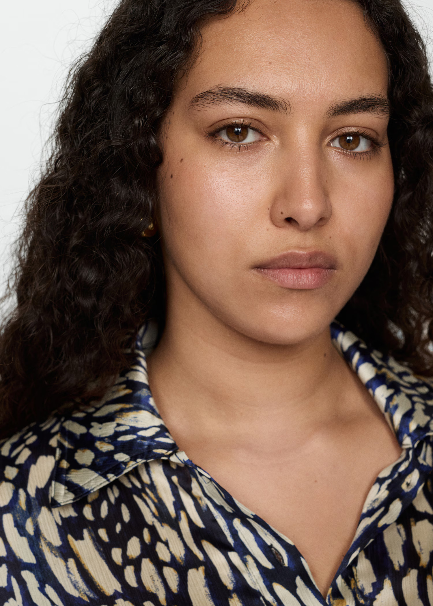 Printed satin dress - Woman | MANGO USA | MANGO (US)