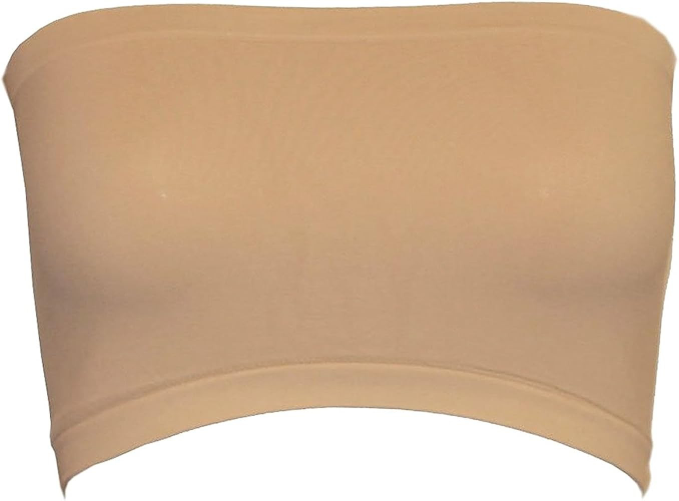 Women's Strapless Stretch Layer Seamless Tube Bra Bandeau Top | Amazon (US)