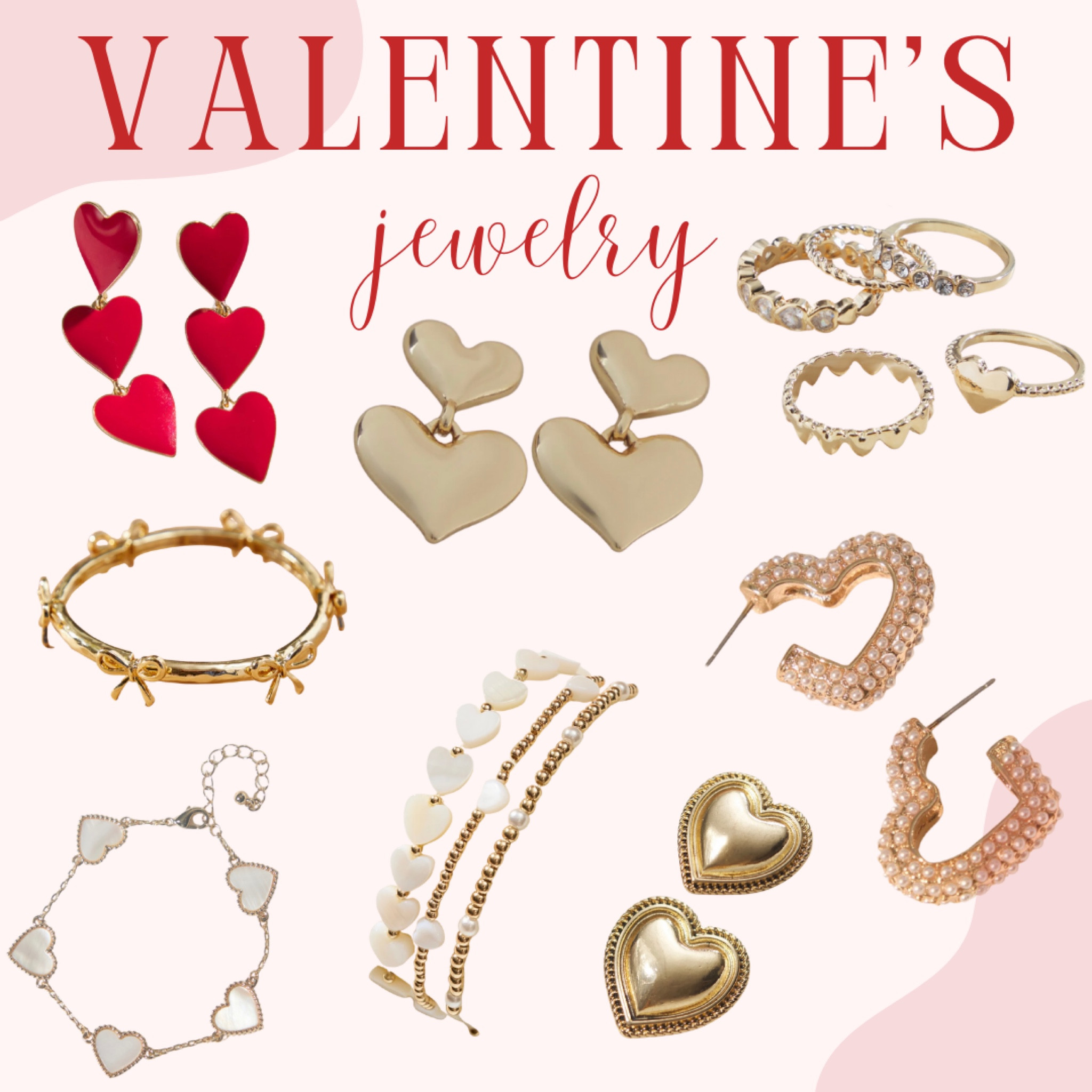 Valentine’s Day Jewelry! The cutest jewelry from Altar’d State! 

#bows #gold #silver #red #pink #white #holiday 
Gold jewelry, holiday jewelry, earrings, necklaces, bracelets

#LTKGiftGuide #LTKSeasonal #LTKFindsUnder50