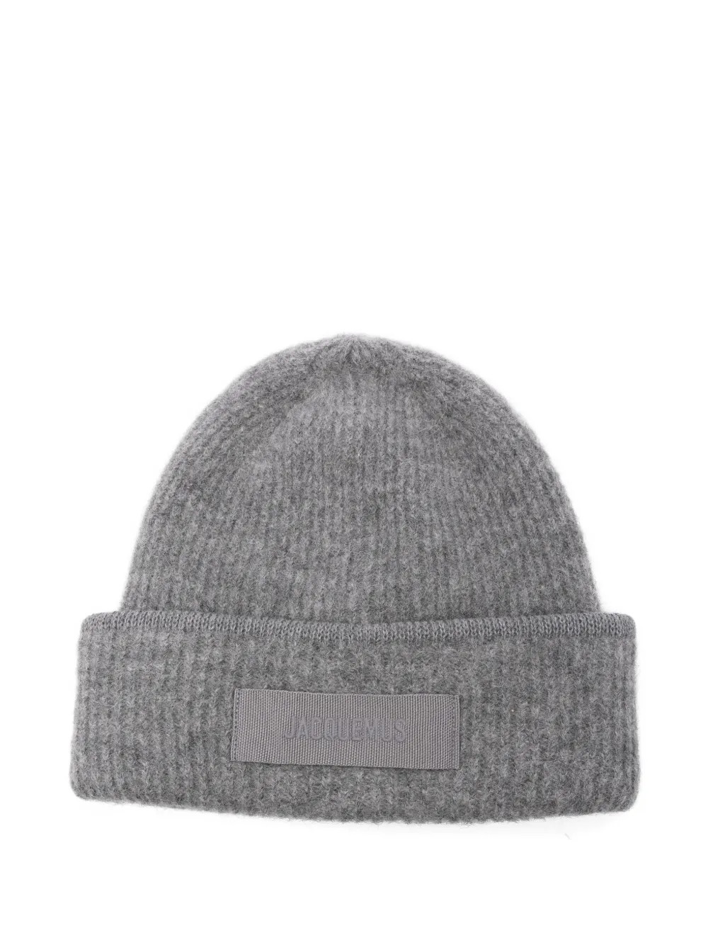 Jacquemus Le Bonnet Gros Grain Beanie Hat | Grey | FARFETCH | Farfetch Global