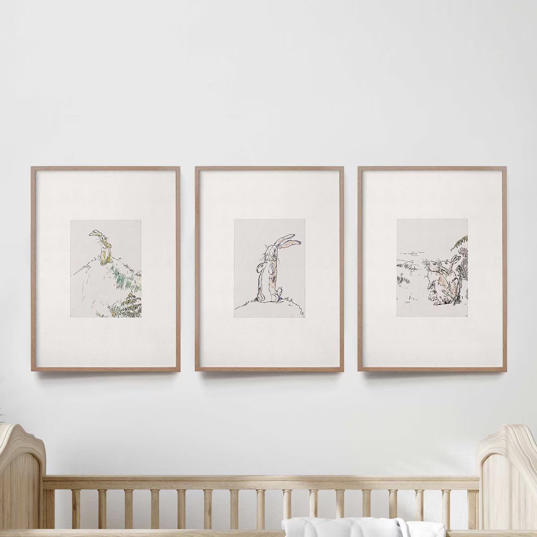 The Velveteen Rabbit Wall Art, Nursery Decor, Set of 3 Prints, Nursery Wall Art, Nursery Prints | Etsy (US)