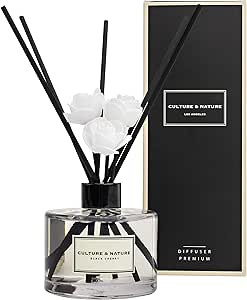CULTURE & NATURE Reed Diffuser 6.7 oz (200ml) Black Cherry Scented Reed Diffuser Set | Amazon (US)