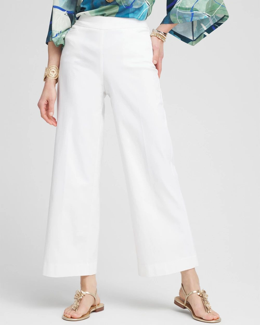 Brigitte Wide Leg Cropped Pants | Chico's
