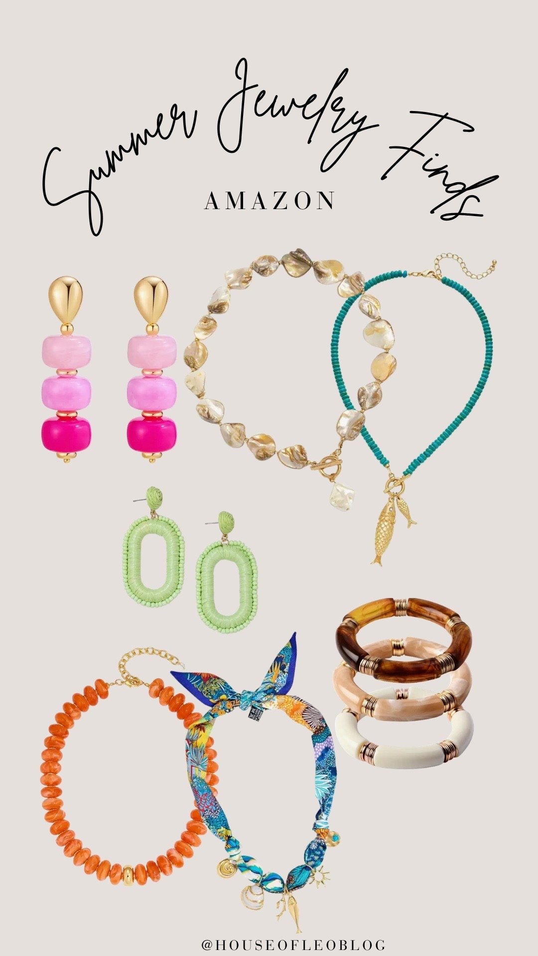 Cute summer jewelry finds from Amazon!!
