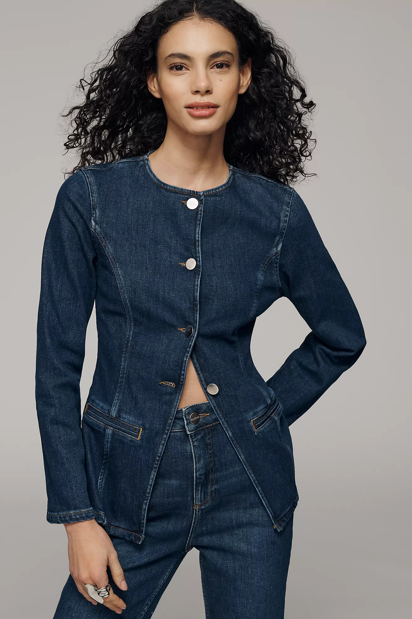 ALIGNE Daphne Organic Cotton Denim Blazer | Anthropologie (US)