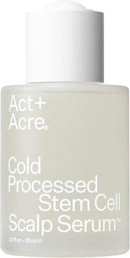 Act+Acre Cold Processed Stem Cell Scalp Serum | For Thicker, Fuller Looking Hair | Apple Stem Cel... | Amazon (US)