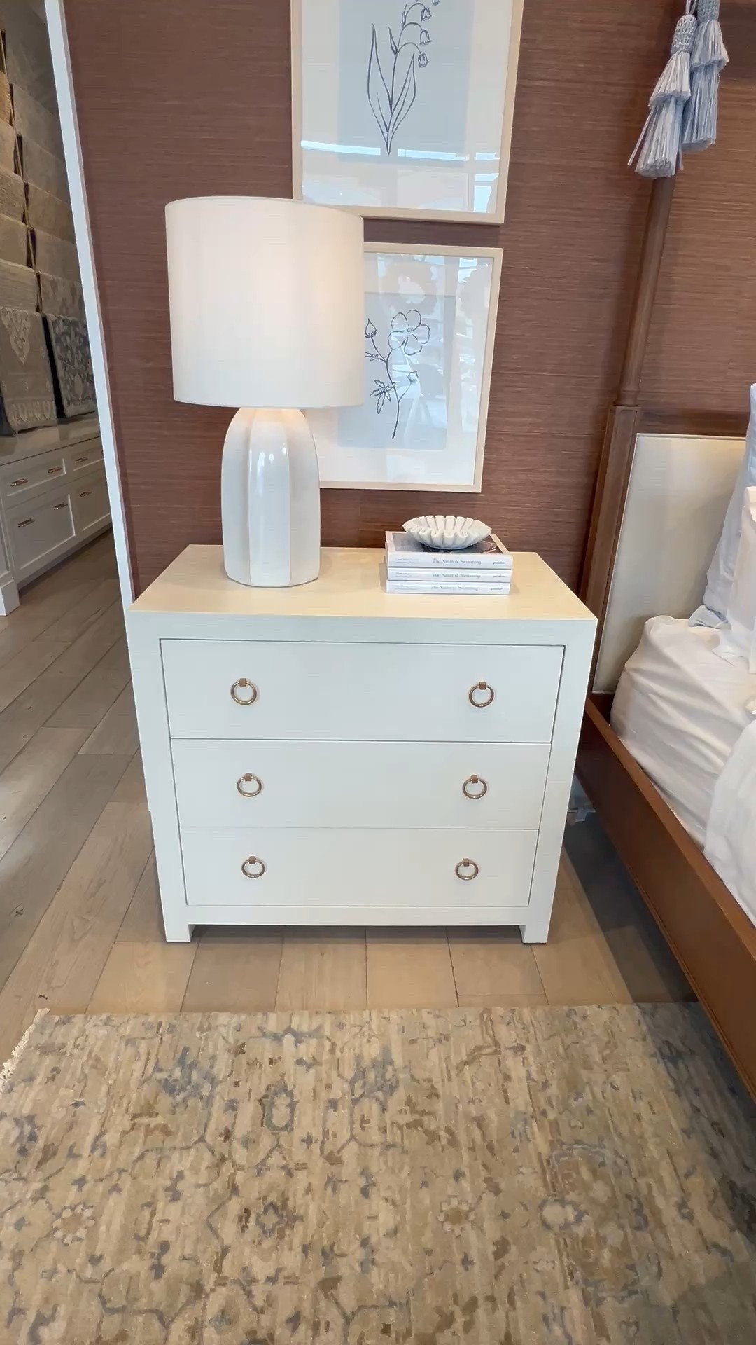 This chest is undoubtedly a splurge but so beautiful (and currently 20% off)!
-
coastal home decor, coastal bedroom ideas, primary bedroom ideas, master bedroom ideas, bedroom furniture, oversized nightstands, woven chest, linen furniture, linen nightstands, nightstands with storage, driftway chests, serena & lily furniture, serena & lily nightstands, neutral nightstands, nightstands on sale, white lamps, nightstand decor, coffee table books, white marble bowl, decorative bowls, four poster bed 

#LTKHome #LTKSaleAlert #LTKFindsUnder100