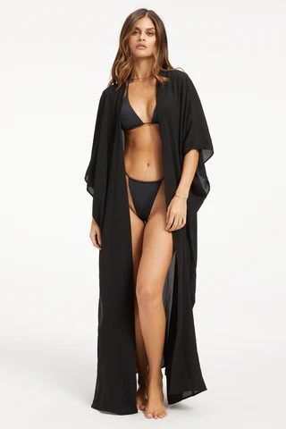 Goddess Robe Black001, Size 0-4 | Good American