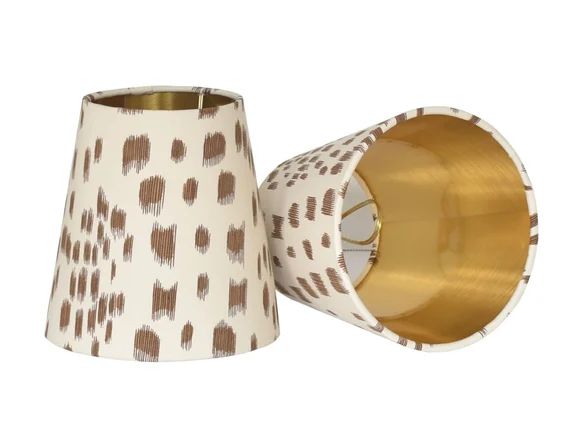 Tan Les Touches Sconce Shades  Animal Print Chandelier Shades | Etsy | Etsy (US)