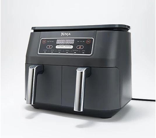 Ninja 8-qt 6-in-1 Dual Zone Air Fryer with Broil Rack - QVC.com | QVC