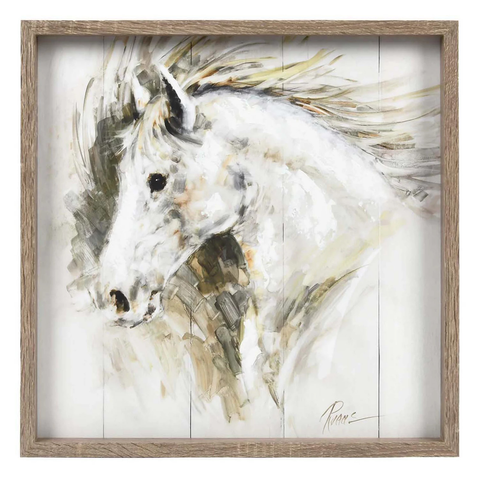 Prinz Rev Box ""Horse"" Canvas Wall Art, White, 18X18 | Kohl's