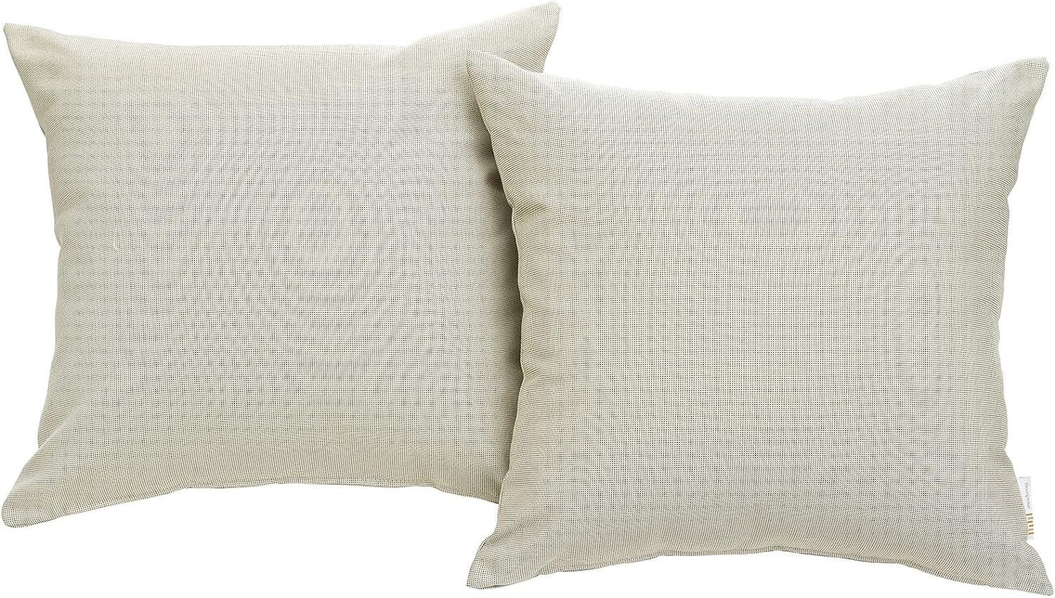 Modway Convene Outdoor Patio All-Weather Pillow in Beige - Set of 2 | Amazon (US)