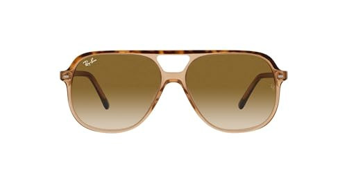 Ray-Ban Unisex RB2198 Bill Square Sunglasses, Havana On Transparent Brown/Clear Gradient Brown, 56 mm | Amazon (US)