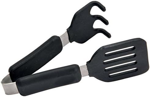 Norpro Grip-EZ Grab and Lift Silicone Tongs, Set of 1, Black | Amazon (US)