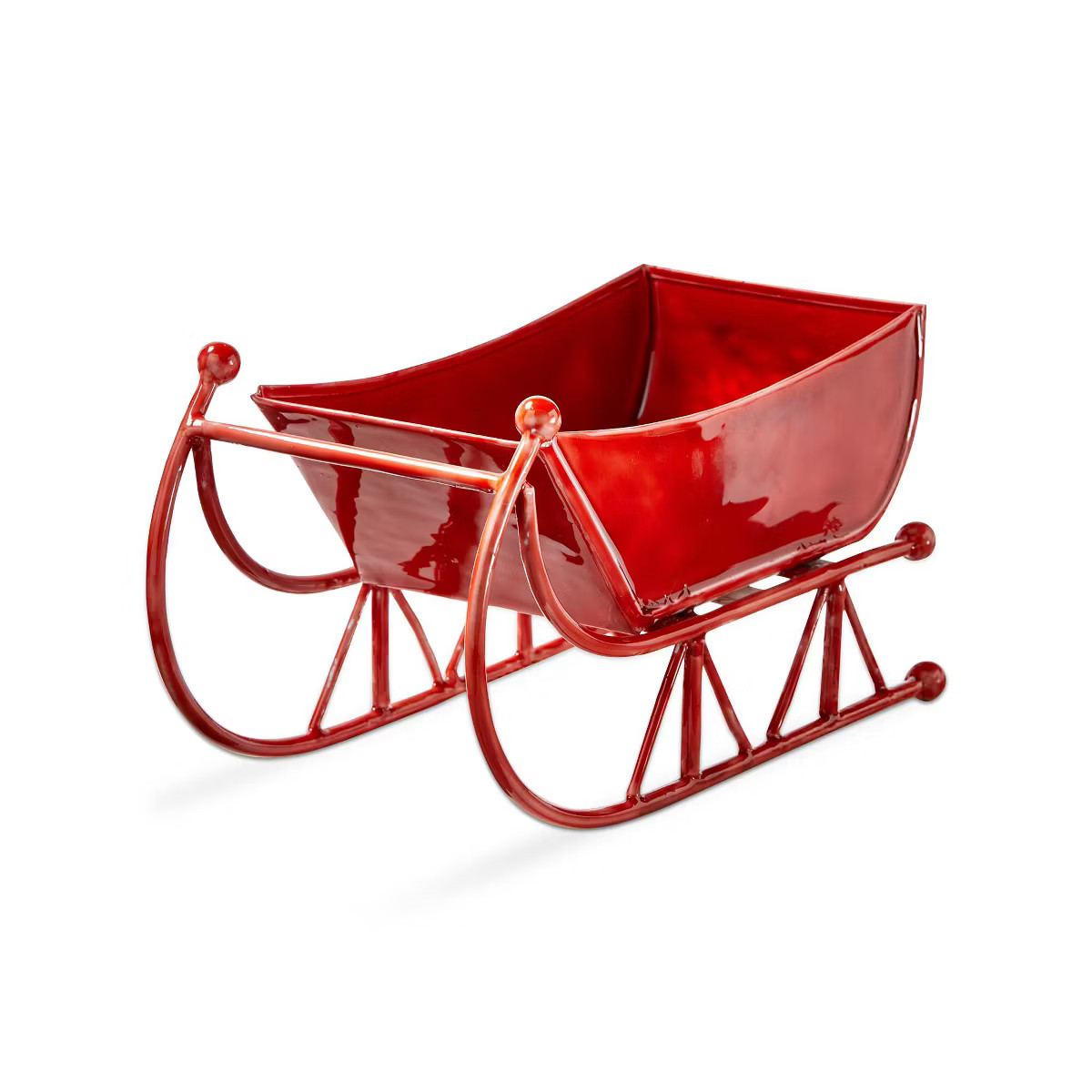 tag Vintage Red Sleigh Enamel Decor Decorative Sculpture for Holiday Christmas Decor 9.25 x 5.25 ... | Target