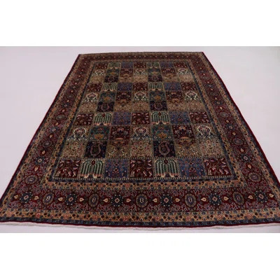 One-of-a-Kind Hand-Knotted 1990s Red 6'9" x 10' Wool Area Rug | Wayfair North America