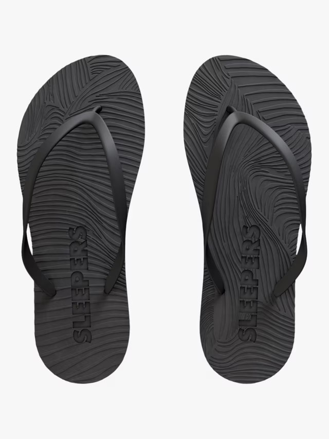 SleepersSlim Flip Flops, Black | John Lewis (UK)