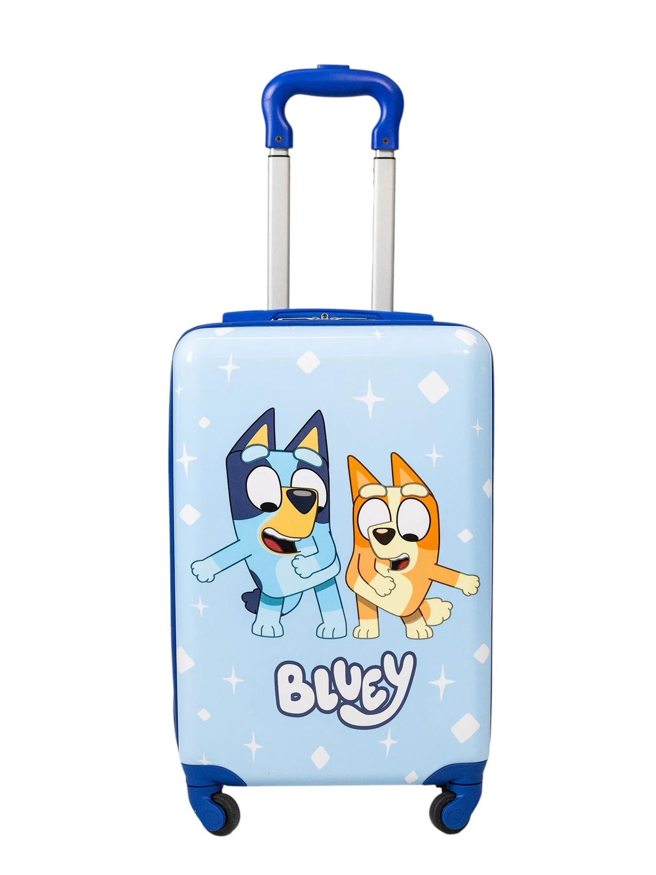 Kid's BBC Bluey Character 18" Carry on Hardside ABS Spinner Luggage Suitcase, Blue | Walmart (US)