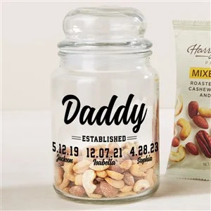 Established Personalized Glass Treat Jar | Personalization Mall