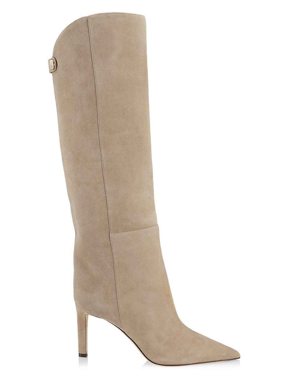 Women's Alizze 85MM Suede Knee-High Boots - Taupe - Size 9.5 | Saks Fifth Avenue